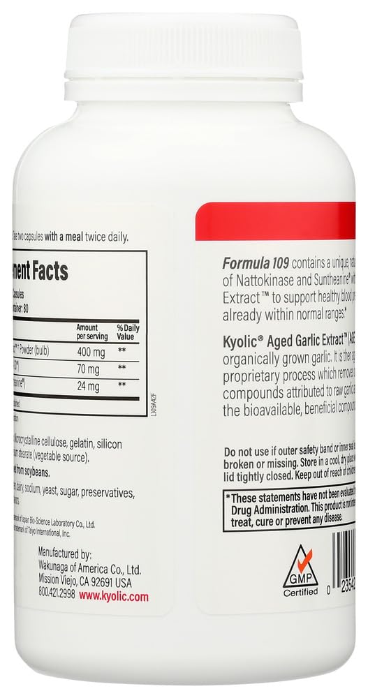 Kyolic Kyolic Formula #109, 160 Capsules