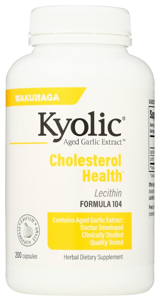Kyolic #104 Garlic Extract with Lecithin Capsules, 1 Count