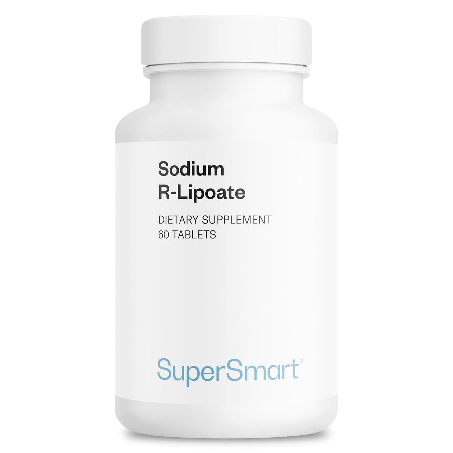 Supersmart Sodium R-Lipoate 600mg per Day (R-Alpha Lipoic Acid) Antioxidant Supplement, 60 Tablets