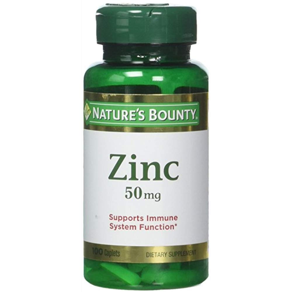 Nature's Bounty Zinc 50 mg Caplets, 600 Count