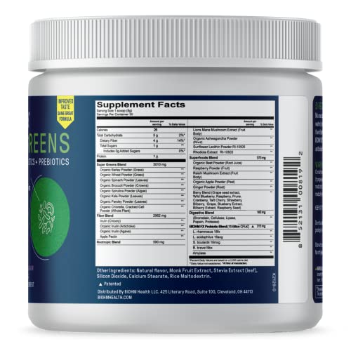 BIOHM Super Reds and Greens Bundle Powder, 8.5 oz