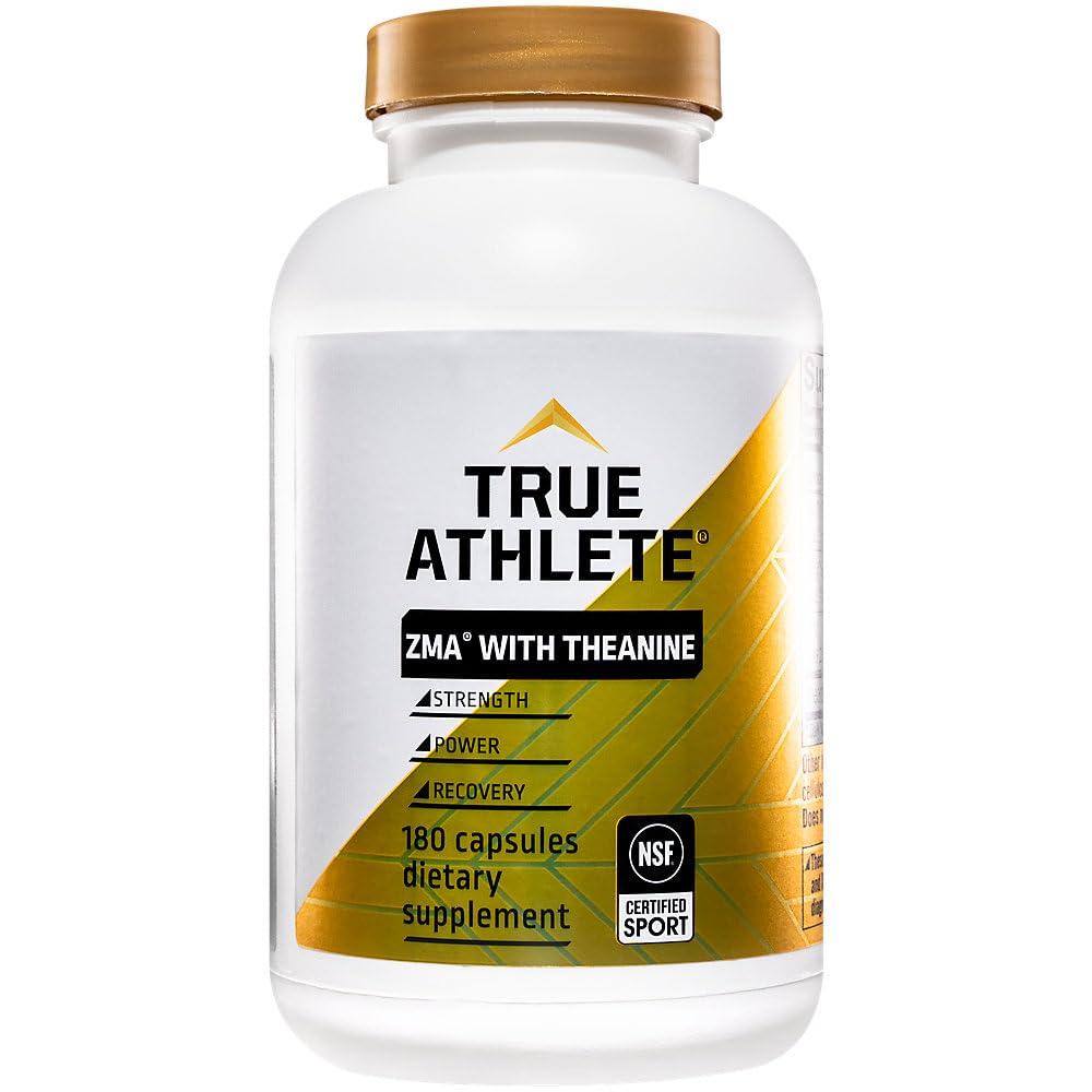 True Athlete ZMA + L-Theanine Capsules, 180 Capsules