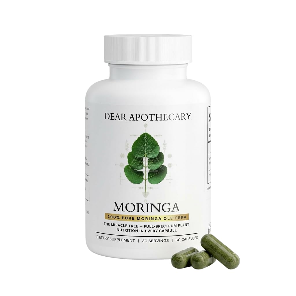 Dear Apothecary Moringa Oleifera Capsules 800mg, 60 Count