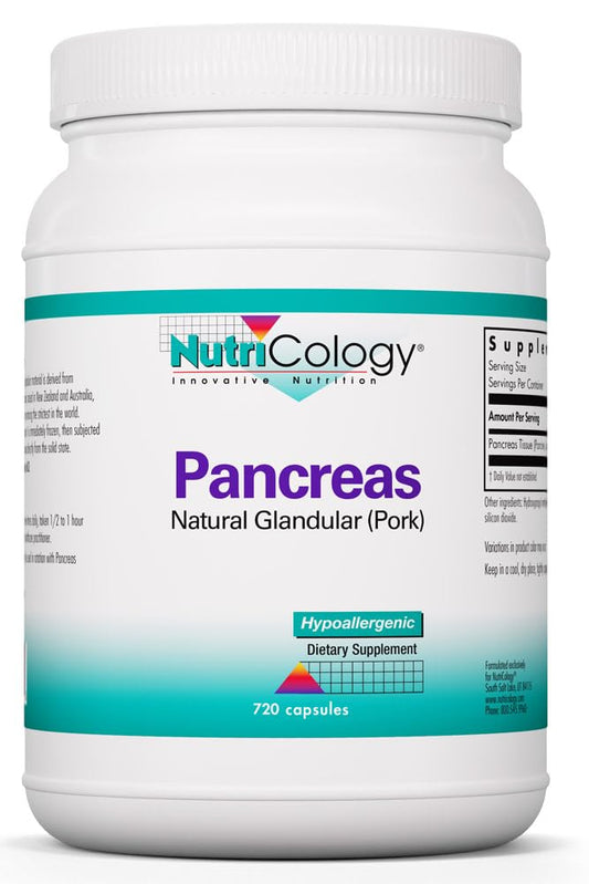 Allergy Research Group NutriCology Pancreas Natural Glandular Capsule, 720 Capsules
