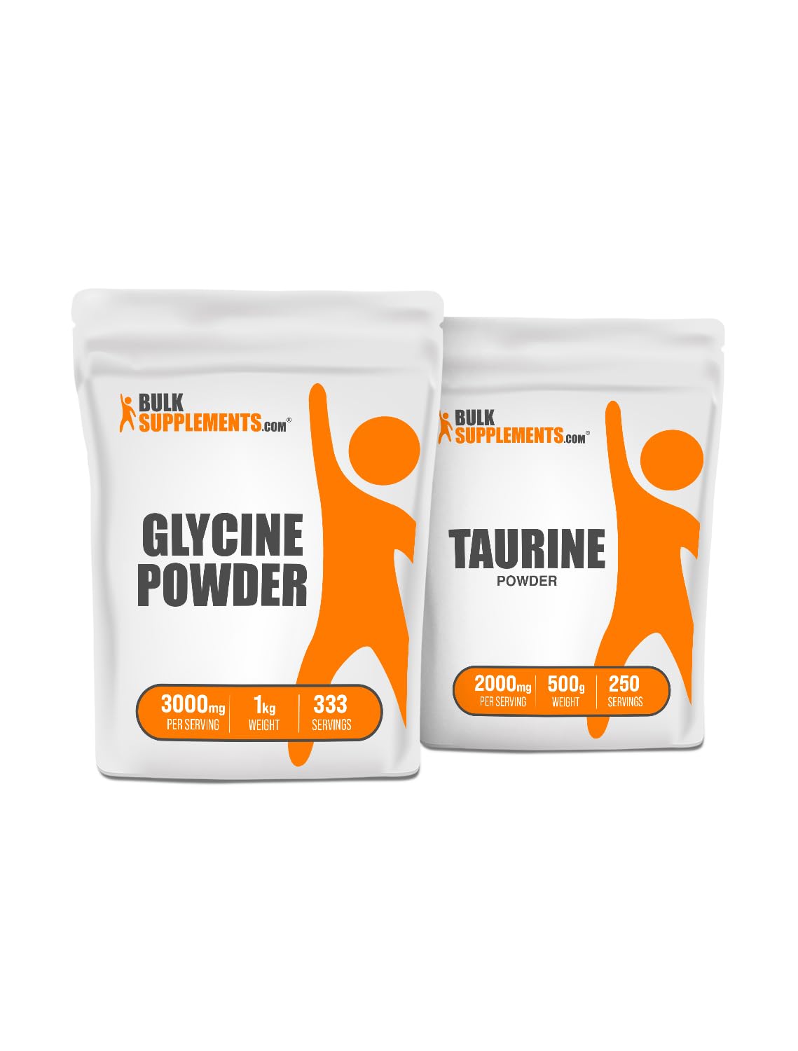 BulkSupplements Glycine 1kg + Taurine 500g Bundle Powder 70.4