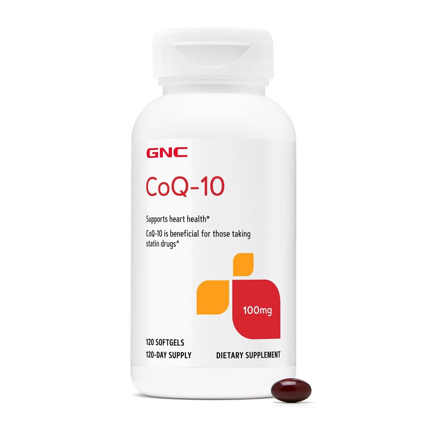 GNC CoQ-10 100mg Softgels 120 Count