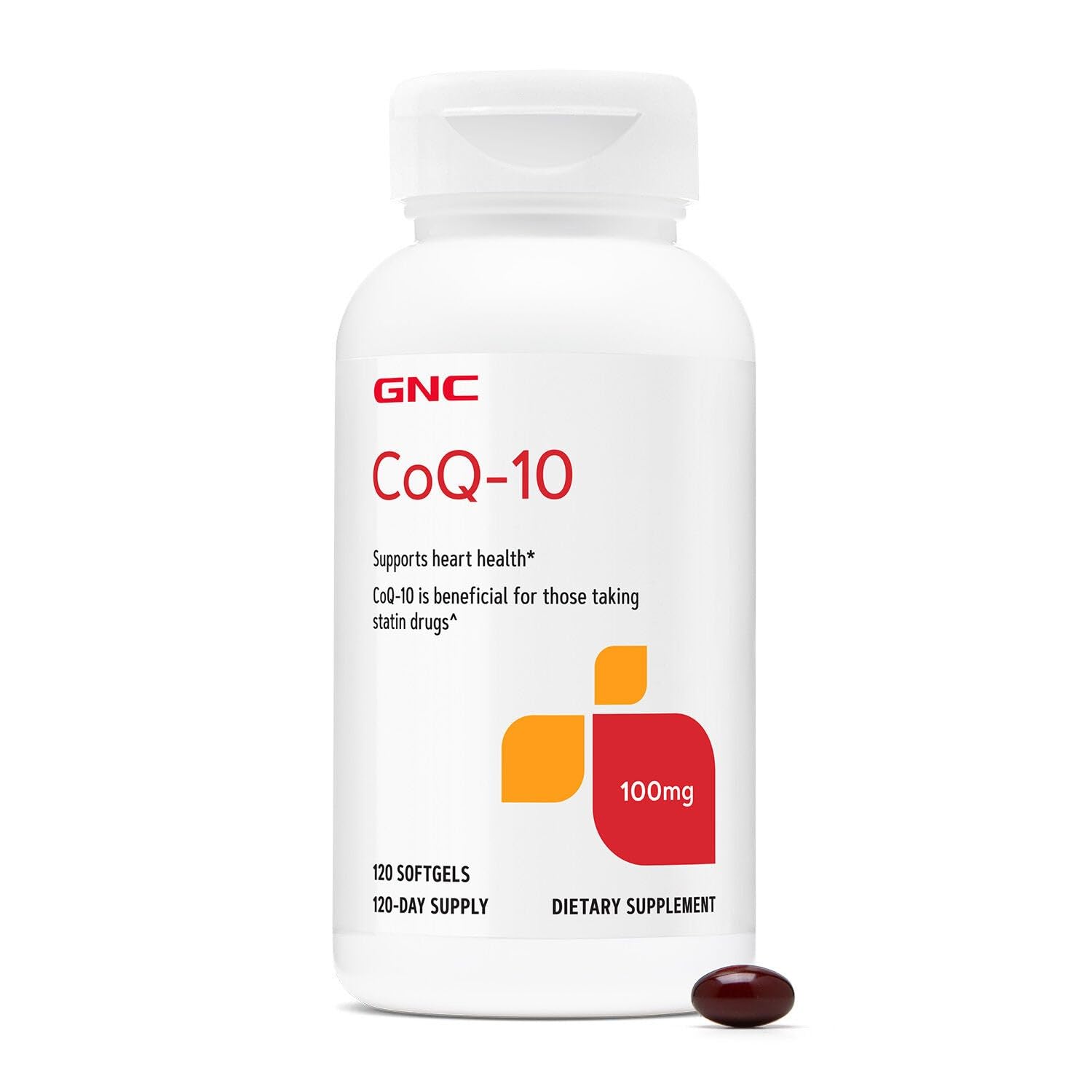 GNC CoQ-10 100mg Softgels 120 Count