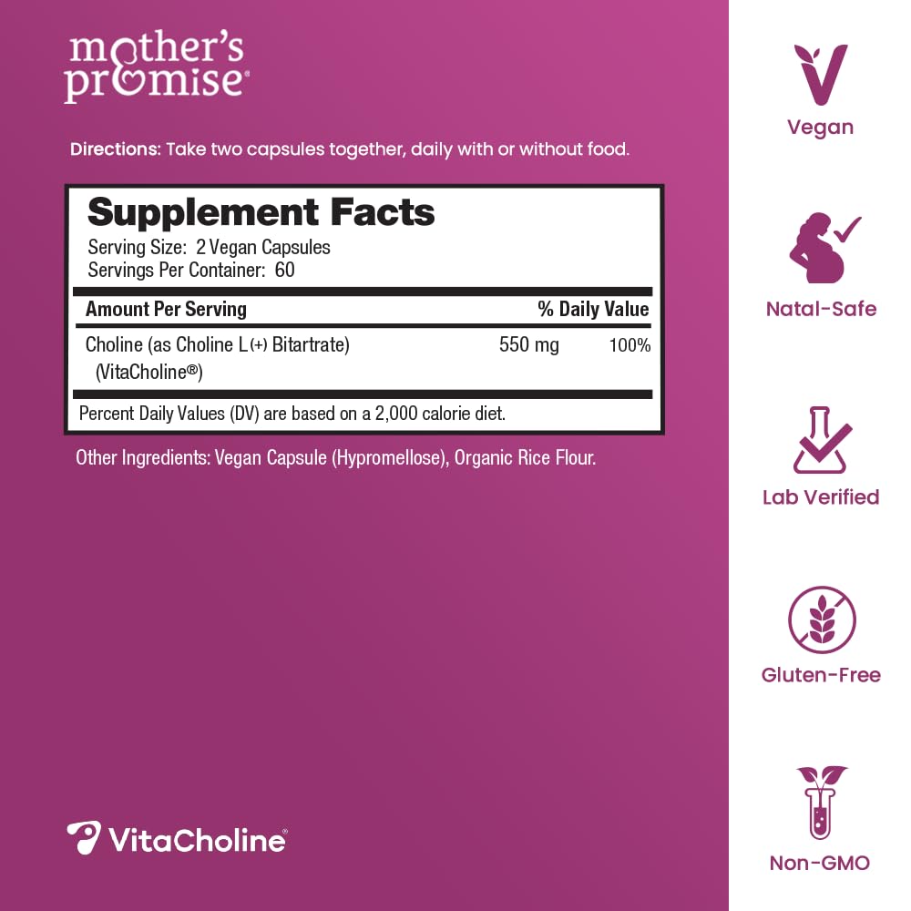 Mother's Promise Prenatal Gummies & Choline Capsules Bundle, 240
