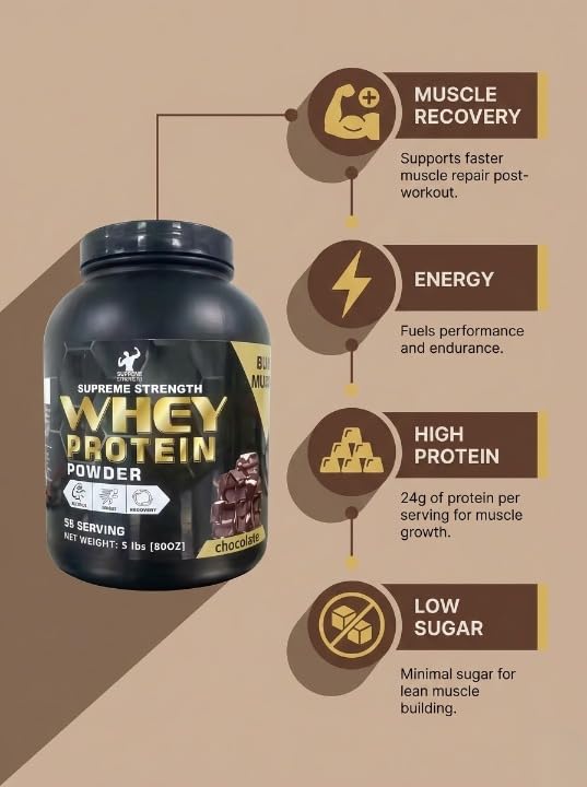 Supreme Strength Whey Protein Powder 48 Count