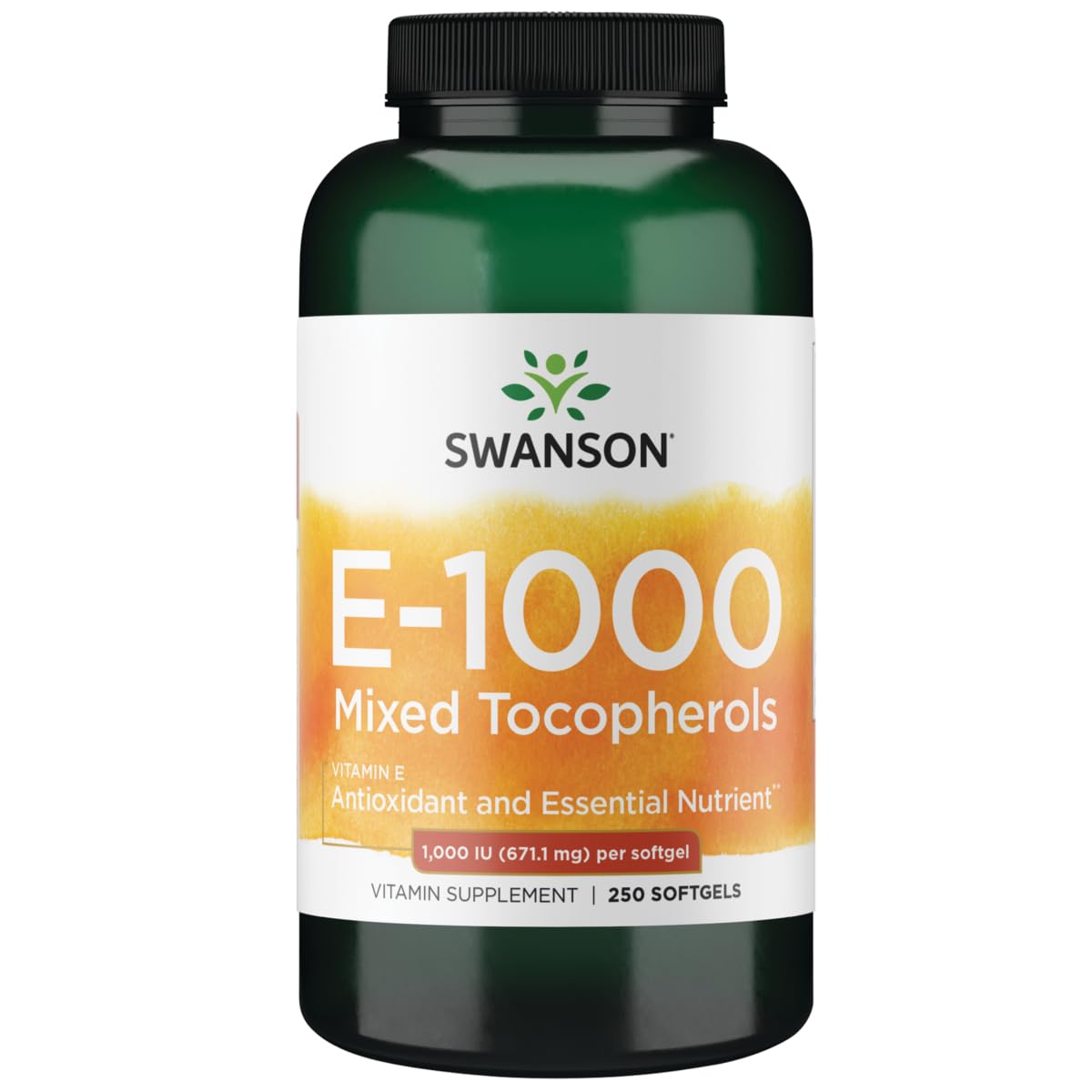 Swanson Vitamin E Mixed Tocopherols Softgels 250