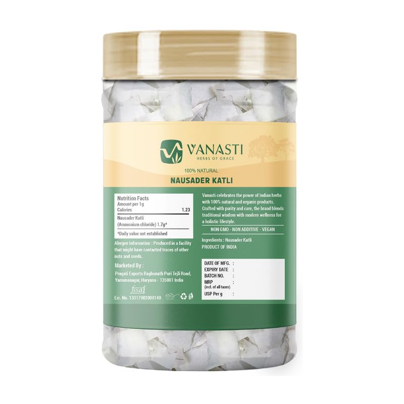 VANASTI Nausader Katli Ammonium Chloride Powder 7.05 Ounce