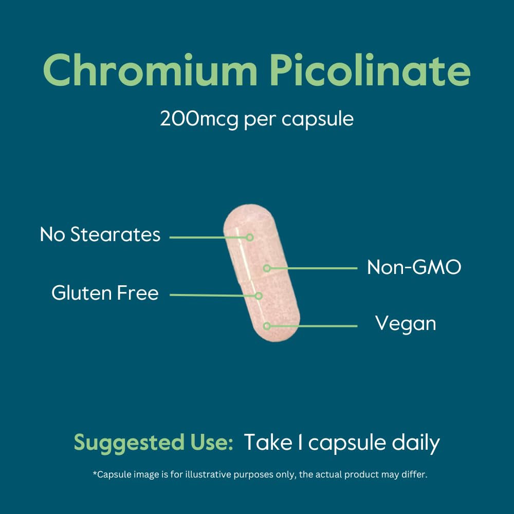BESTVITE Chromium Picolinate 200mcg Capsules 250