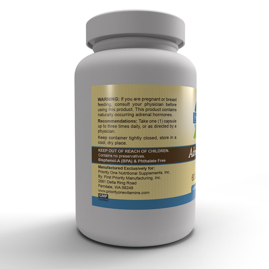 Priority One Adrenal 160 60 Capsules