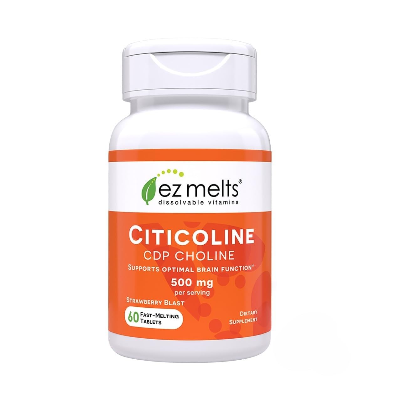 EZ Melts Citicoline Brain Health & Memory Support Supplement 60 Tablets