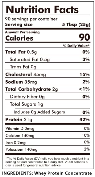 Raw Organic Whey Grass Fed Whey Protein Powder 80 Servings