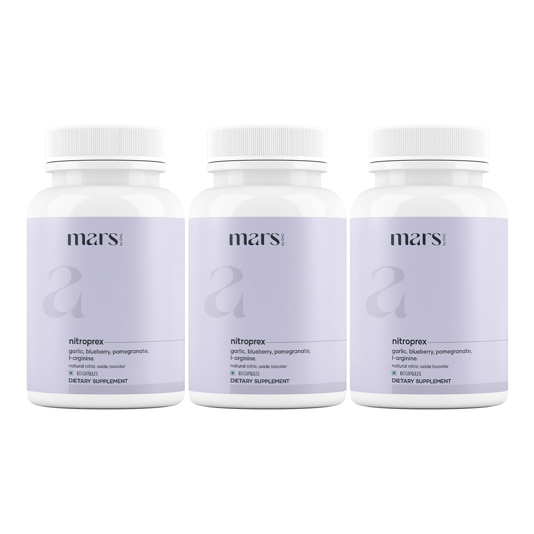 Mars by GHC NitroPrex Nitric Oxide Booster Capsules, 180 Capsules