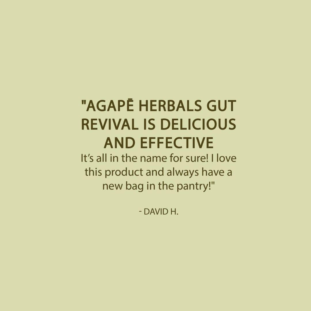 All In Nutritionals Agapē Herbals Gut Revival – Vegan Prebiotic Fiber Superfood Powder, 11.85 Ounce (Pack of 1)