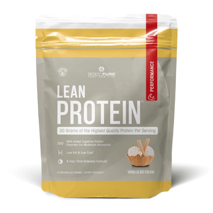 Body Fuse Lean Protein Vanilla Whey Protein Powder 32 Servings