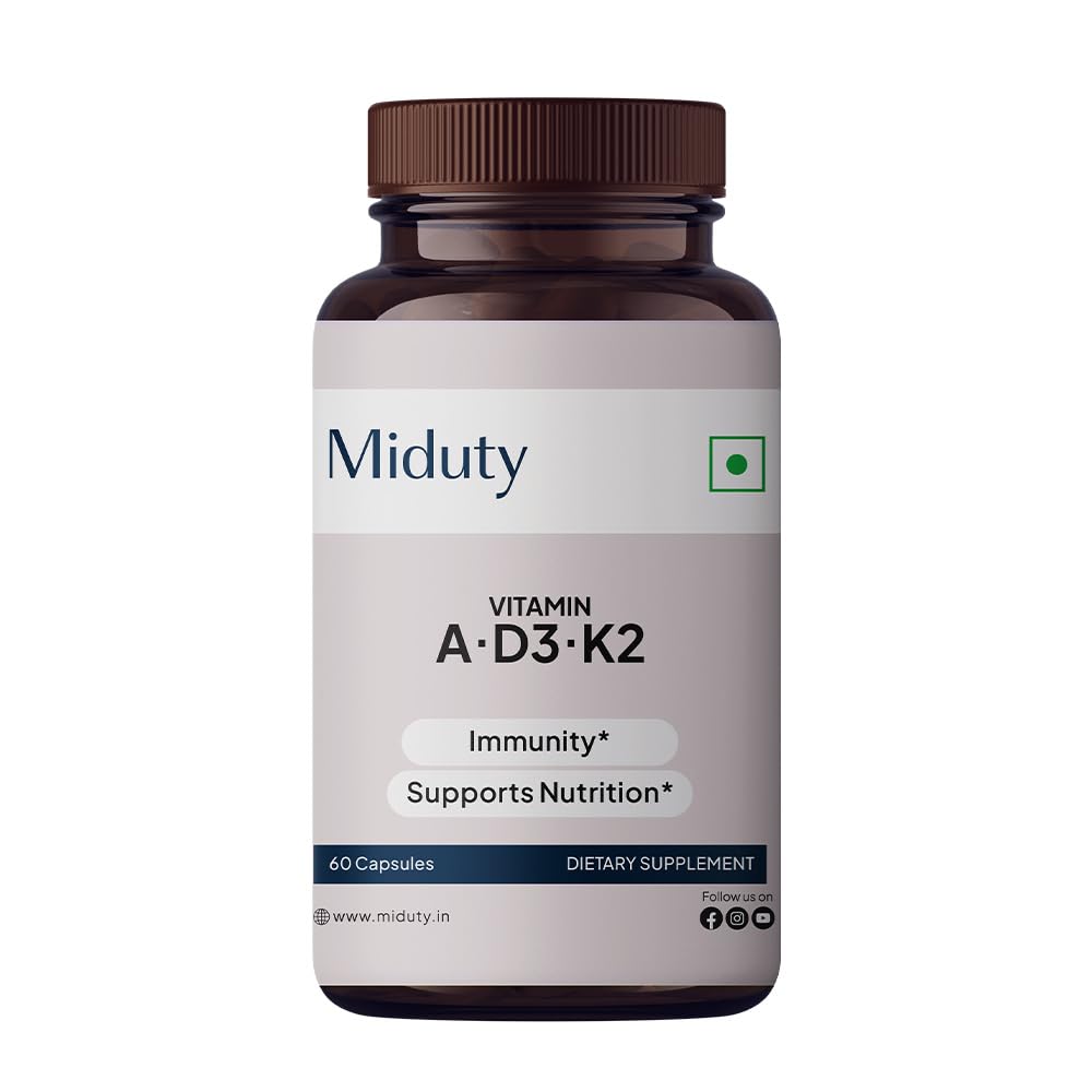 Miduty Vitamin ADK Multivitamin Capsule, 60 Count