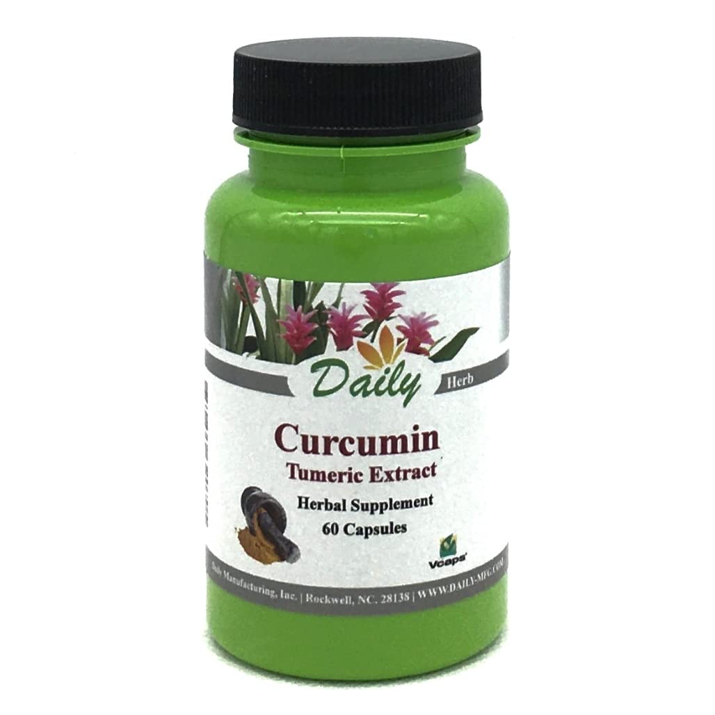 Daily Manufacturing Curcumin (Turmeric & Black Pepper Extract) Capsules 120