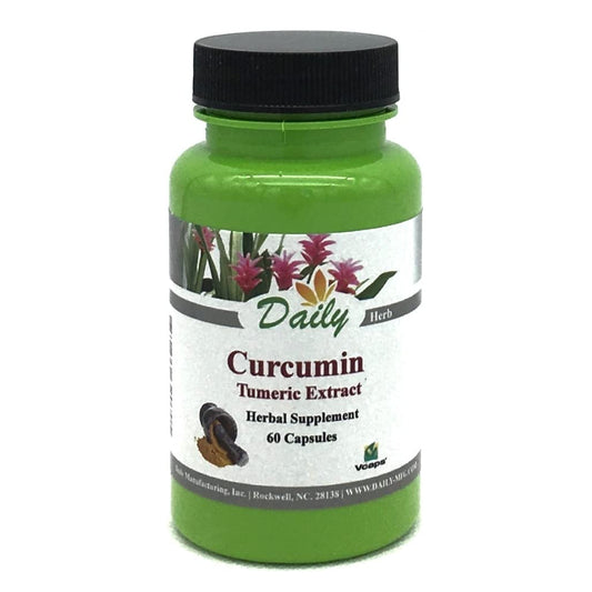 Daily Manufacturing Curcumin (Turmeric & Black Pepper Extract) Capsules 120