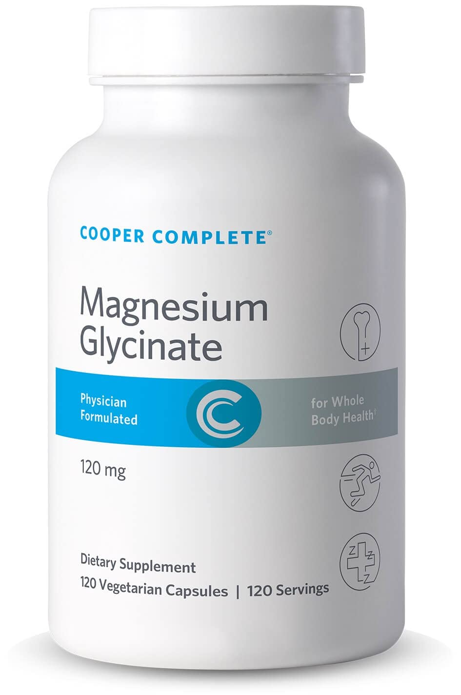 Cooper Complete Magnesium Glycinate 120 mg Capsules, 120 Count