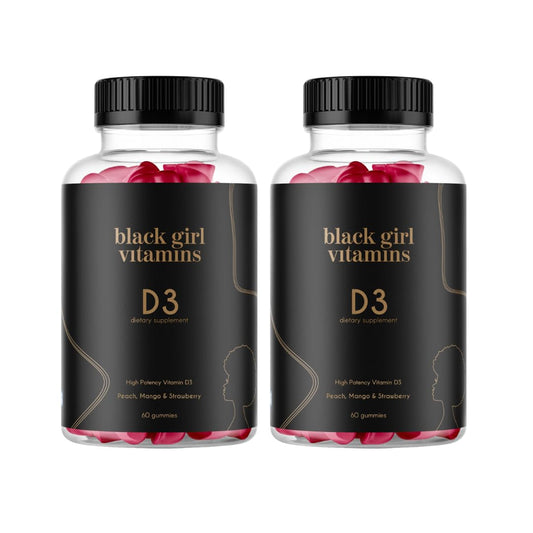 Black Girl Vitamins Vitamin D3 Gummies 120 Count