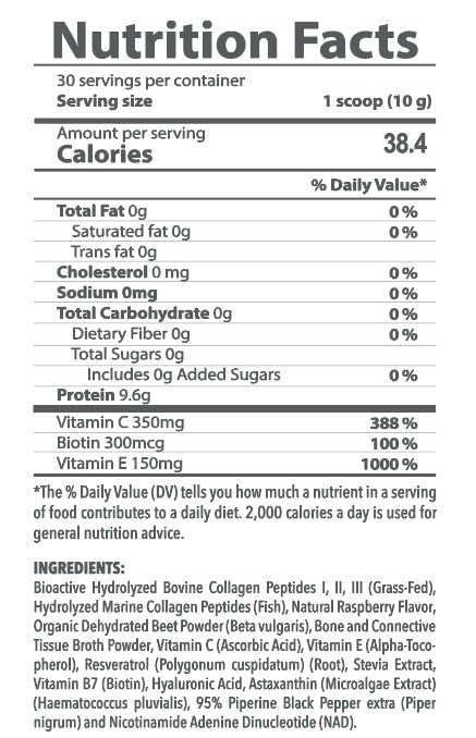 Generic Collagen Supplement with Resveratrol Powder 1