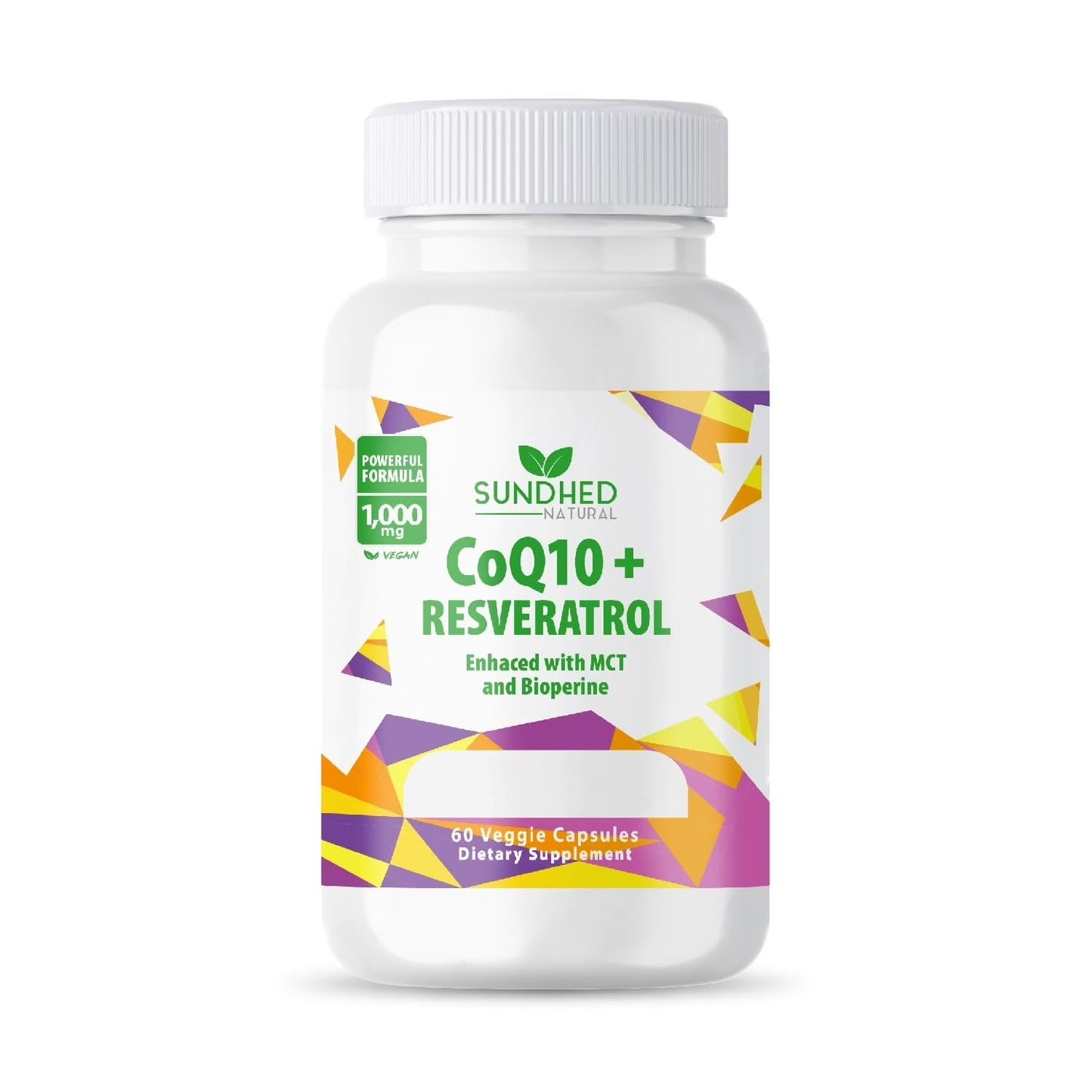 Sundhed Natural CoQ10 Powerful Antioxidant Capsules, 60 Count