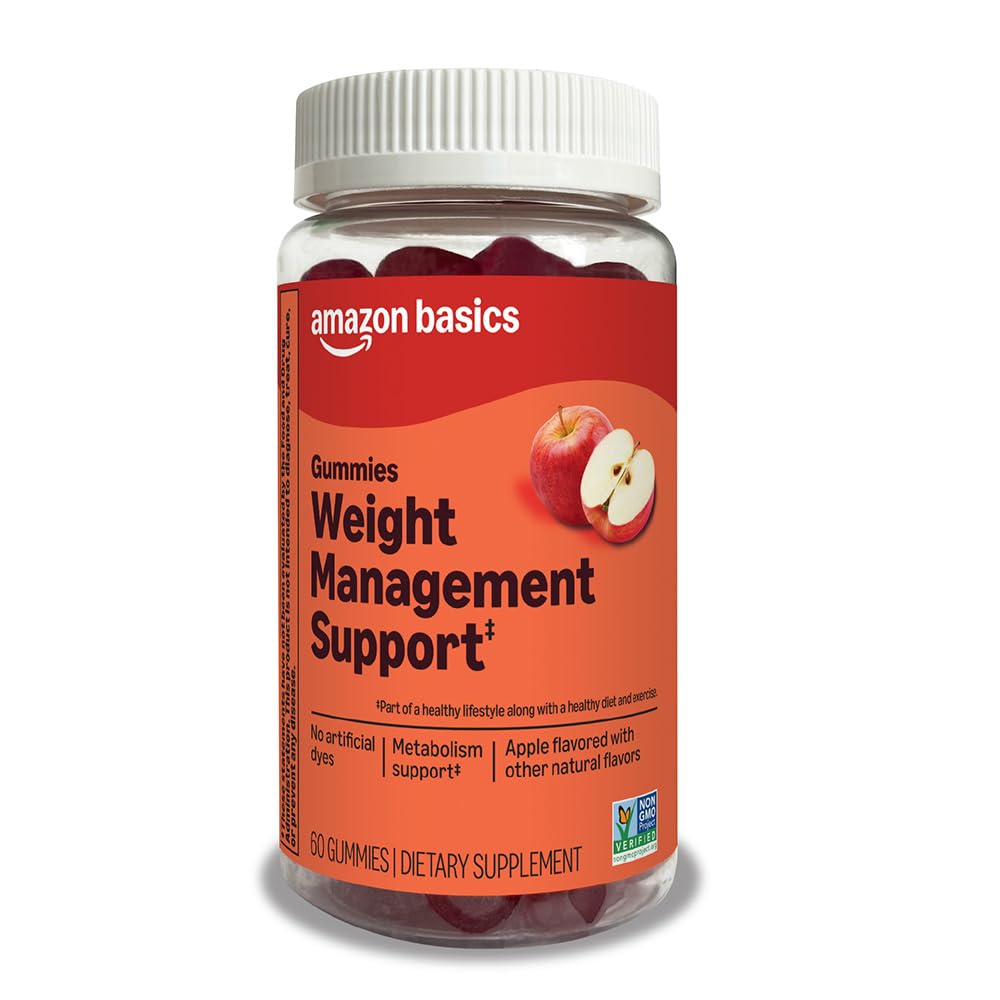 Amazon Basics Weight Management Support Gummy with 400 mcg Chromium Picolinate, 60 Count