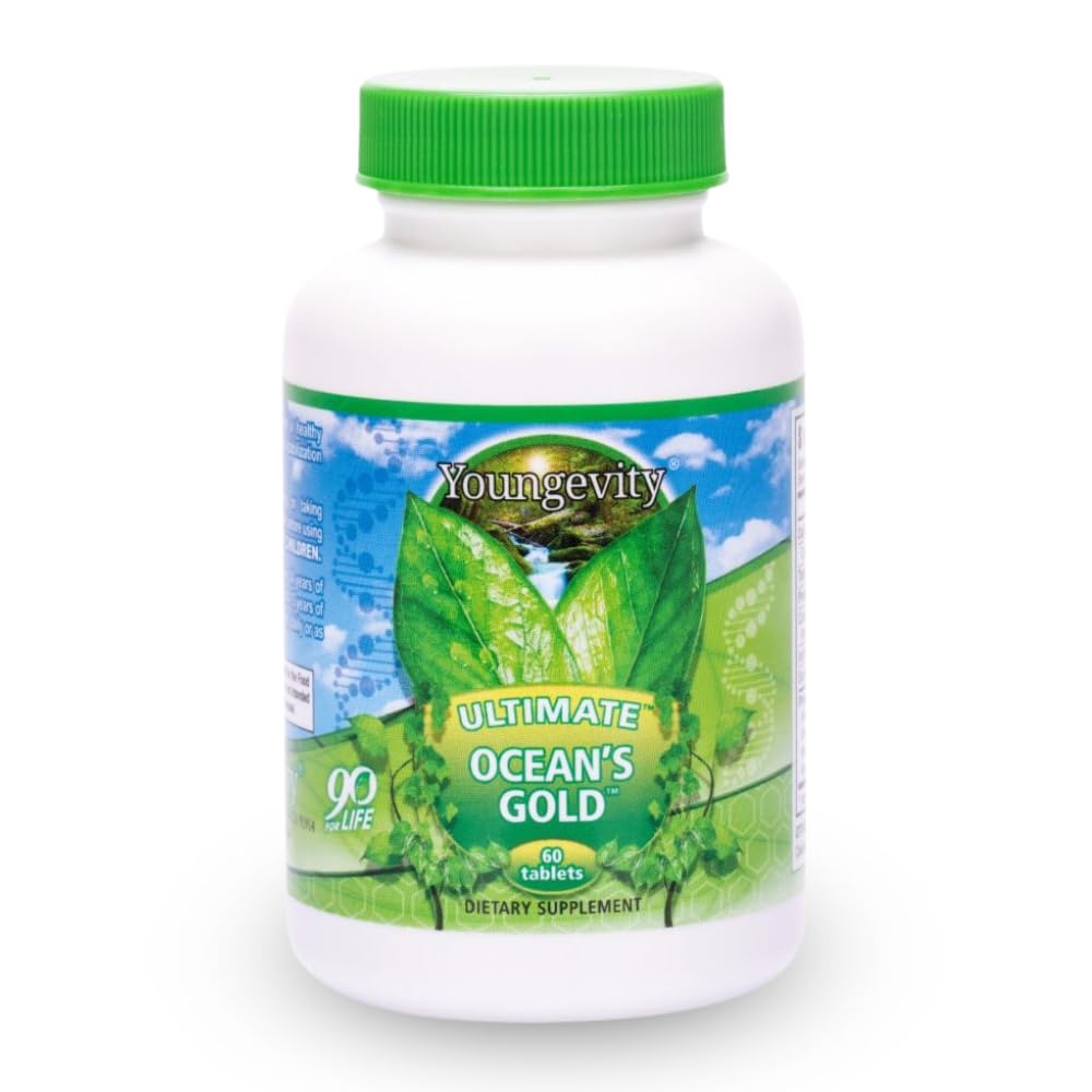 Youngevity Ultimate Ocean's Gold Thyroid & Heart Support Capsules 120