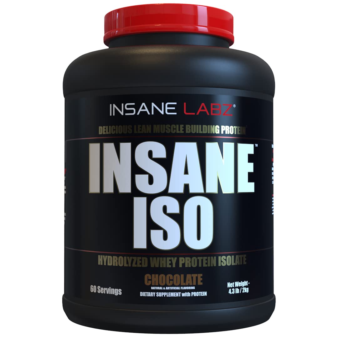 Insane Labz Insane ISO Whey Protein Powder, 60 Servings, Chocolate