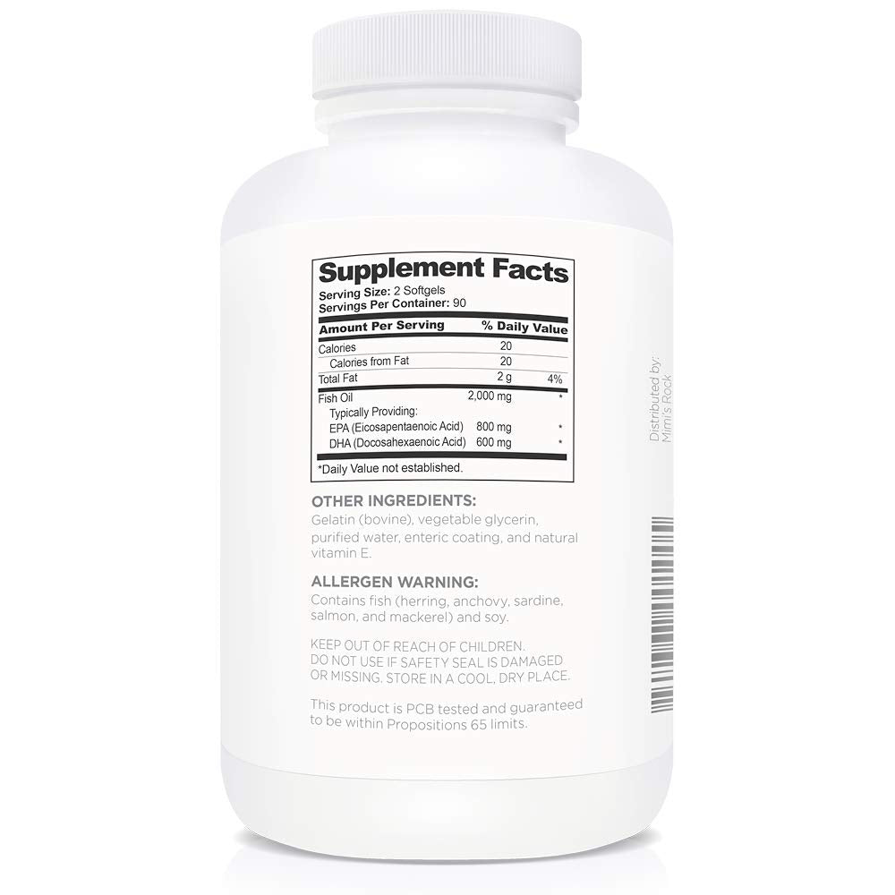 Multiform Omega 3 Fish Oil Capsule 180 Count
