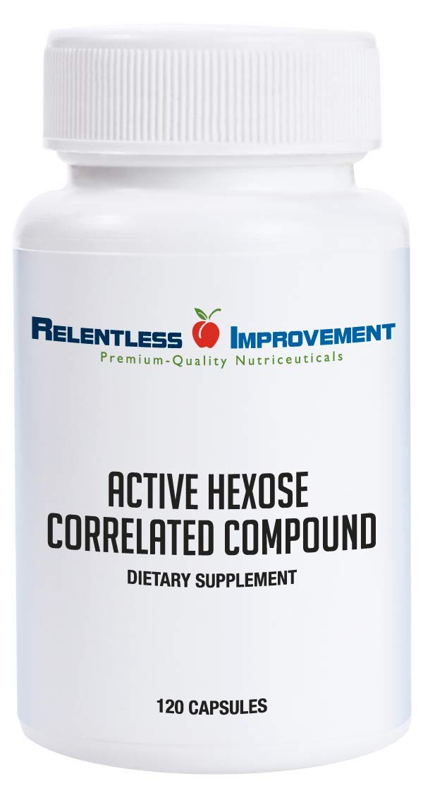 Relentless Improvement Active Hexose Correlated Compound Natural Immune Support Mushroom Extract Blend Capsules 120 Count