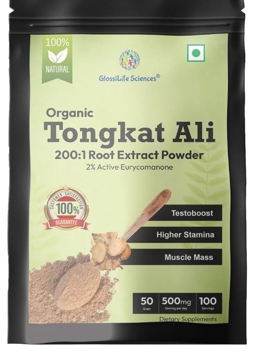 GlossiLife Sciences Tongkat Ali Extract Powder, 3.5 oz