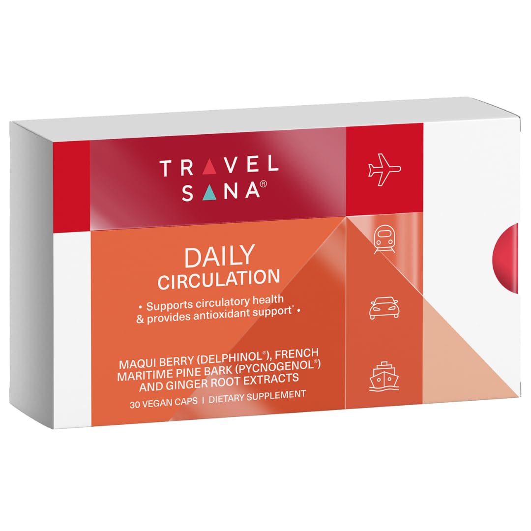 TRAVELSANA Daily Circulation Capsules 30 Count