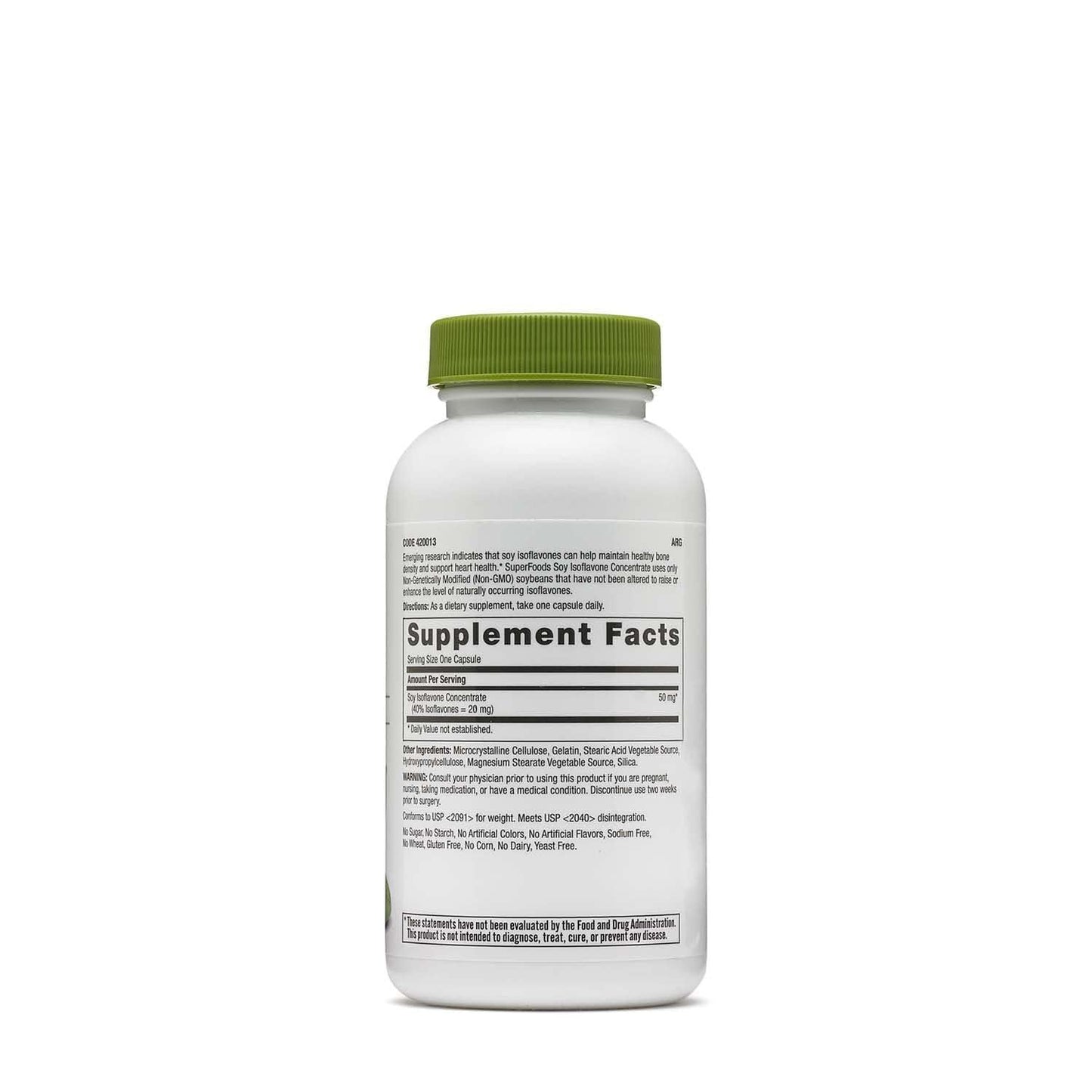 GNC SuperFoods Soy Isoflavone Concentrate 90 Capsules
