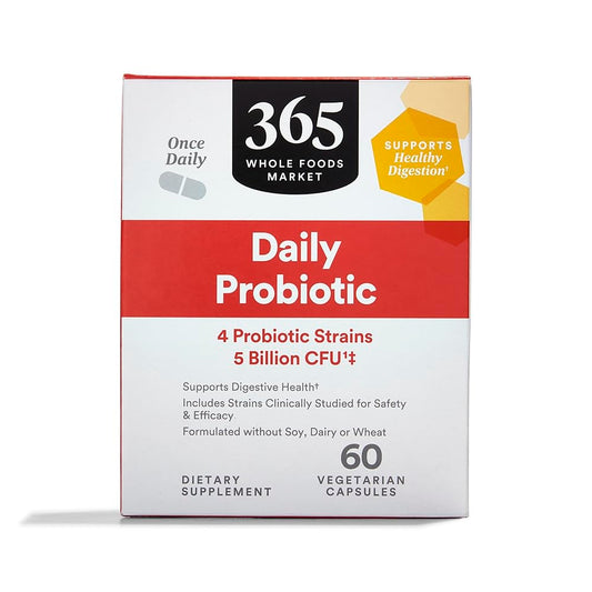 365 by Whole Foods Market Daily Probiotic 5 Billion CFU Capsule, 60 Count