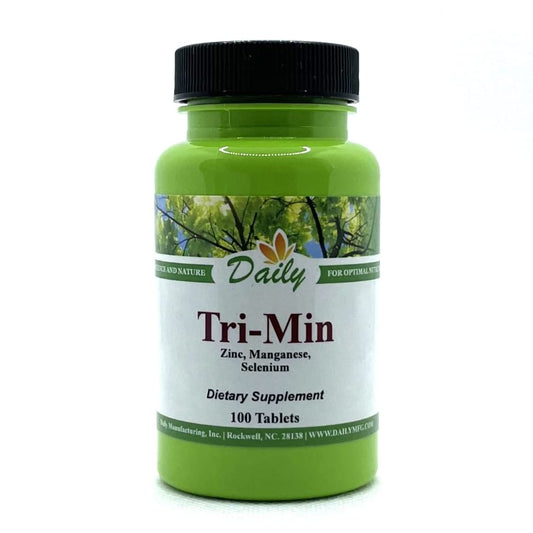 Daily Manufacturing Tri-Min (Manganese, Selenium & Zinc Amino Acid Chelates) Tablets, 60 Count