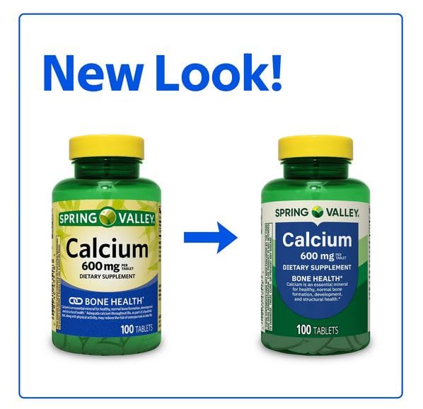 H4U Calcium 600 mg Bone Health Dietary Supplement Tablet, 300 Count