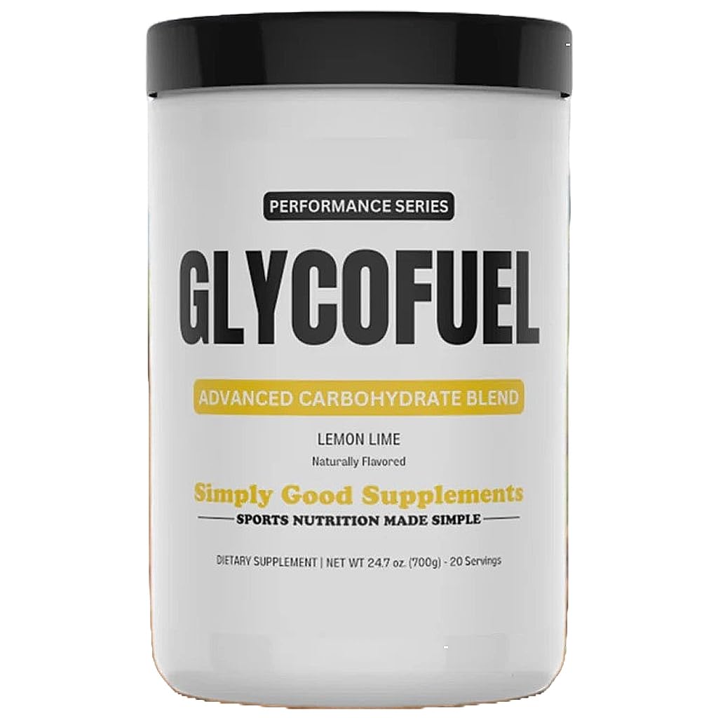 Simply Good Supplements GlycoFuel High-Performance Carb Powder – Cluster Dextrin, Electrolytes, 2:1 Glucose:Fructose – Supports Energy, Hydration & Recovery, 24.7 oz