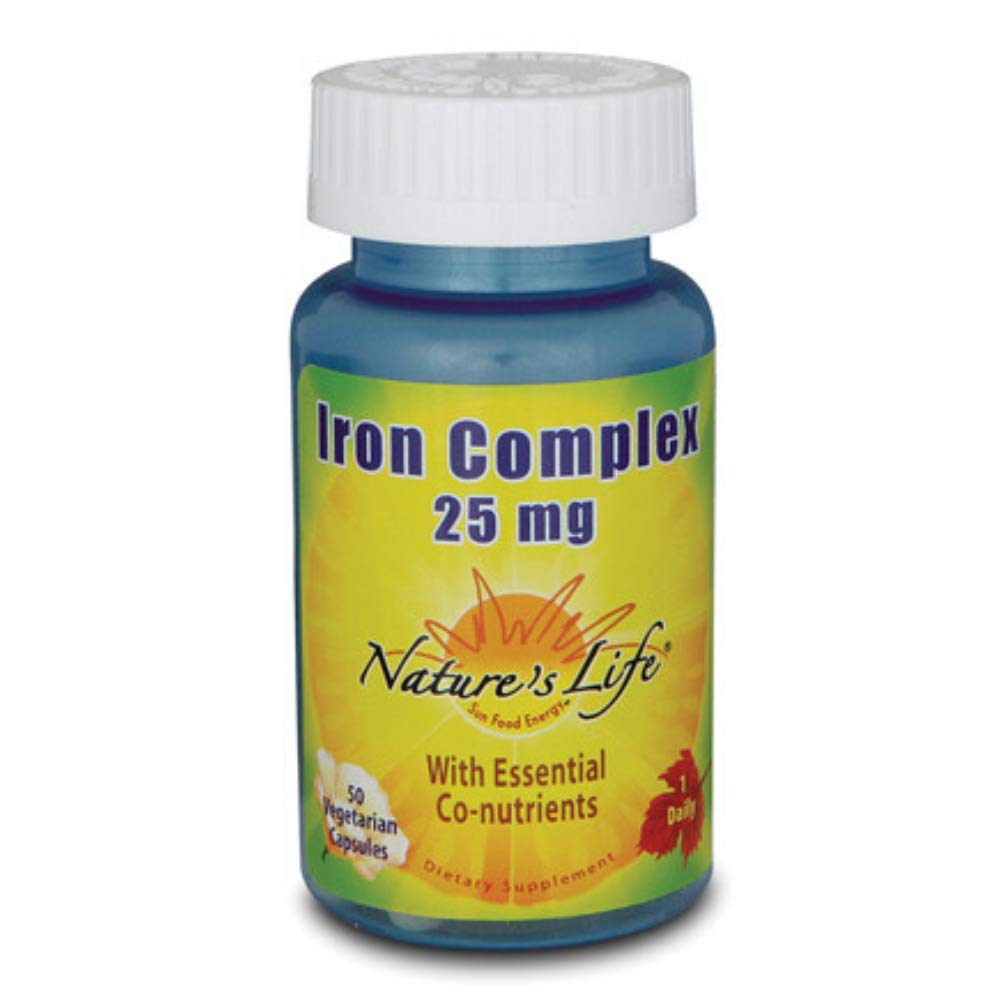 Nature's Life Iron Complex Capsules 50 Count