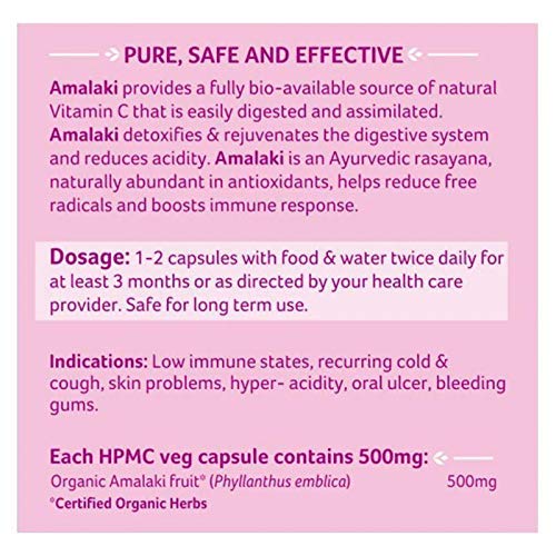 Zeeke Organic India Amalaki Capsule, 60 Count