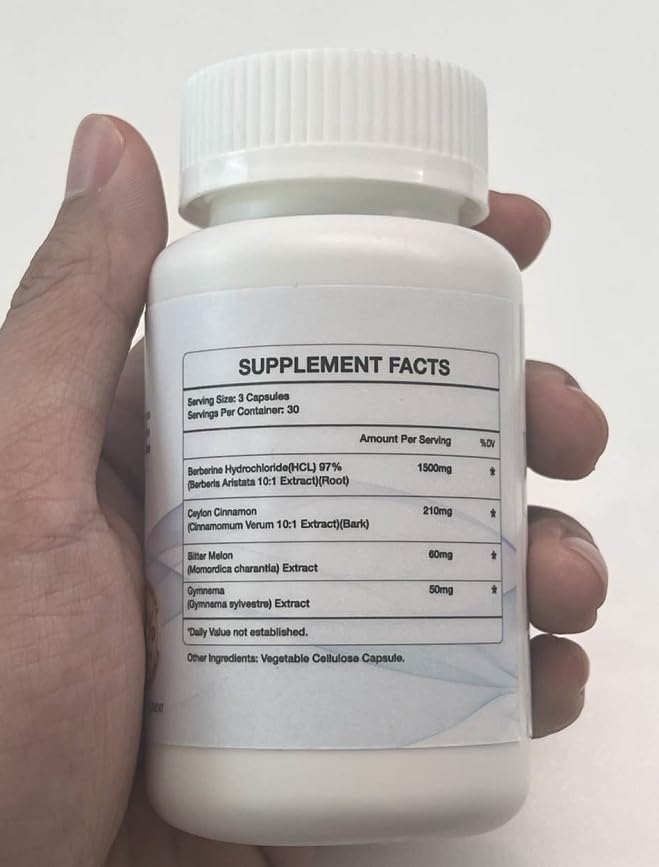WACHRAY Berberine Supplement Capsules 450