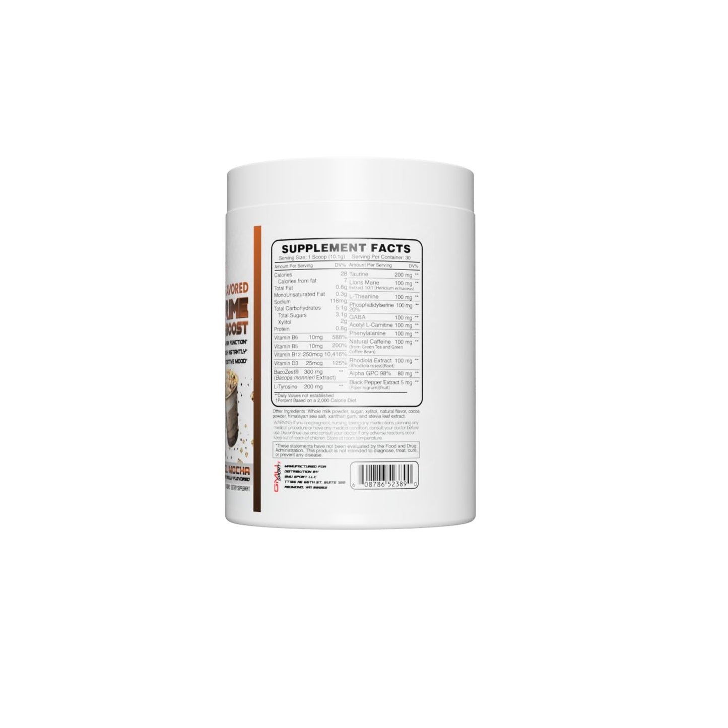 GMU SPORT Nootro-Prime Brain Boost Powder 10.72 Ounce