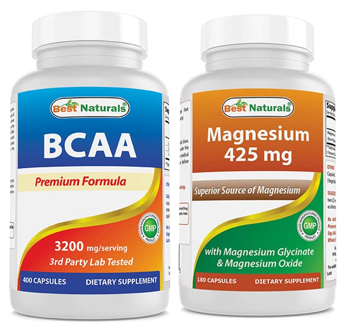 Best Naturals BCAA 3200 mg & Magnesium Glycinate 425 mg Capsule