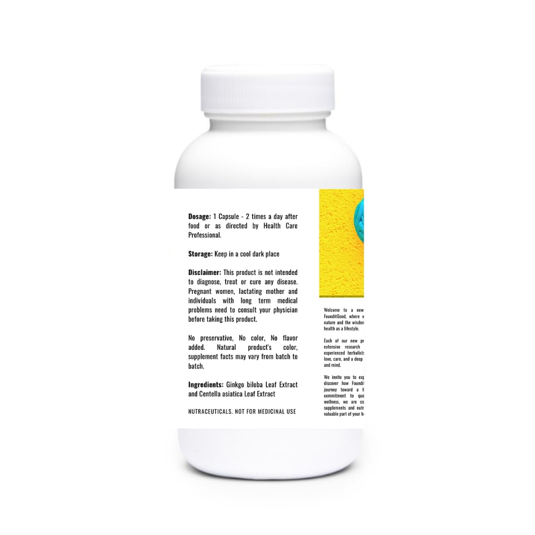 FounditGood Ginkgo-Centella 60 Capsules