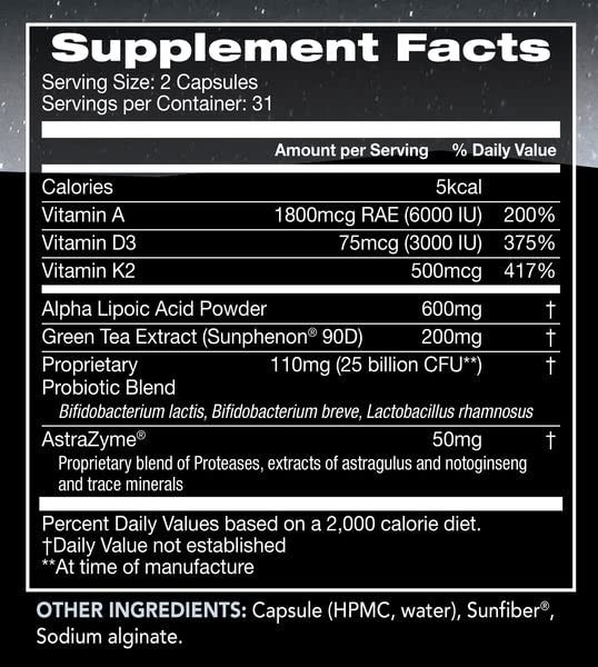 USAEnzymes U.S. Enzymes Immunoxym Capsules 62