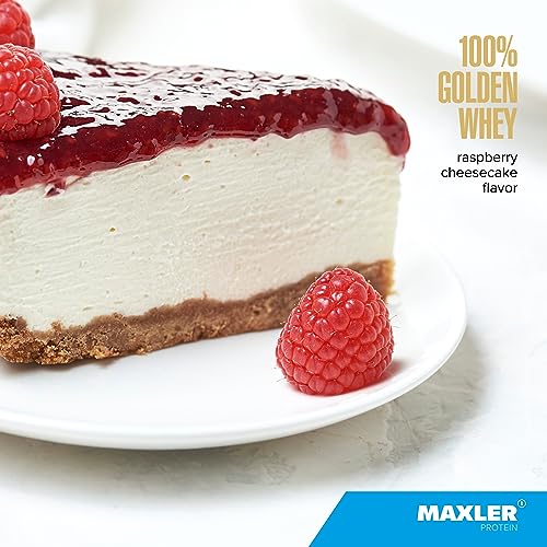 Maxler 100% Golden Whey Raspberry Cheesecake and Blueberry Muffin Bundle Powder, 64 Servings