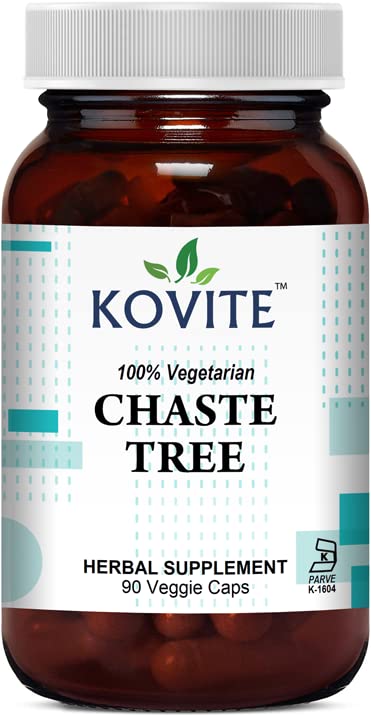 Kovite Organic Chaste Tree Berry 400 mg Capsules 90 Count